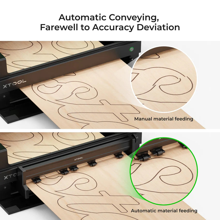 xTool S1: Automatic Conveyor Feeder