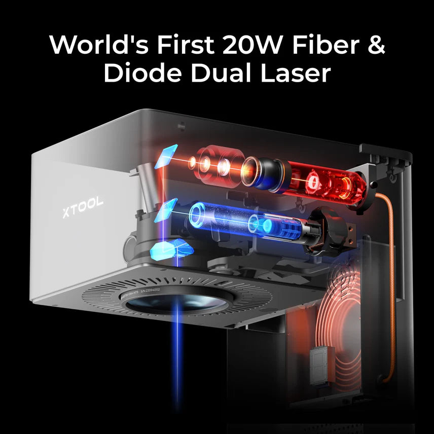 xTool F1 Ultra - 20W Fiber & Diode Dual Laser Engraver