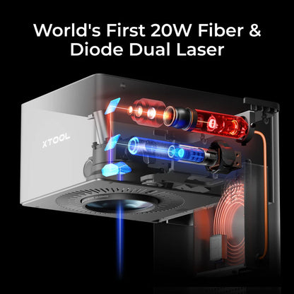 xTool F1 Ultra - 20W Fiber & Diode Dual Laser Engraver