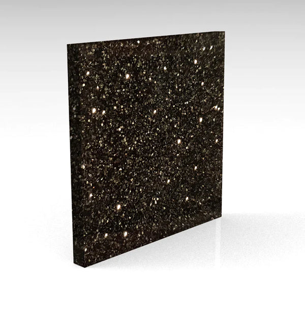 Black Midnight Standard Glitter Acrylic