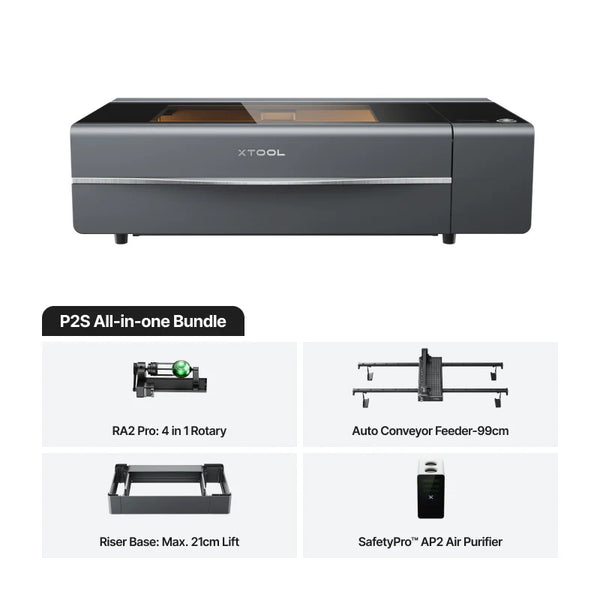 xTool P2S: All-in-1 Bundle - Grey