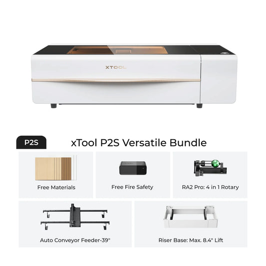 xTool P2S (White)- Versatile Bundle