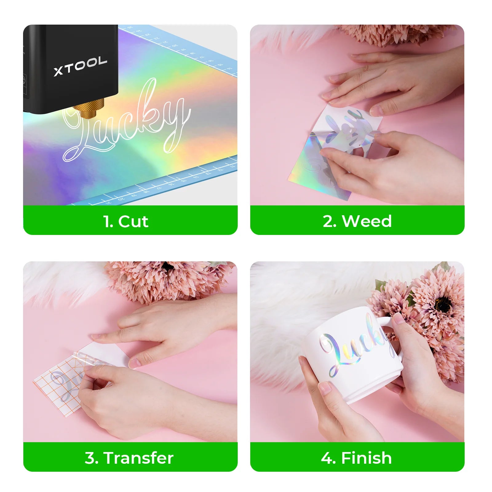 Holographic Self-adhesive Vinyl (20pcs)