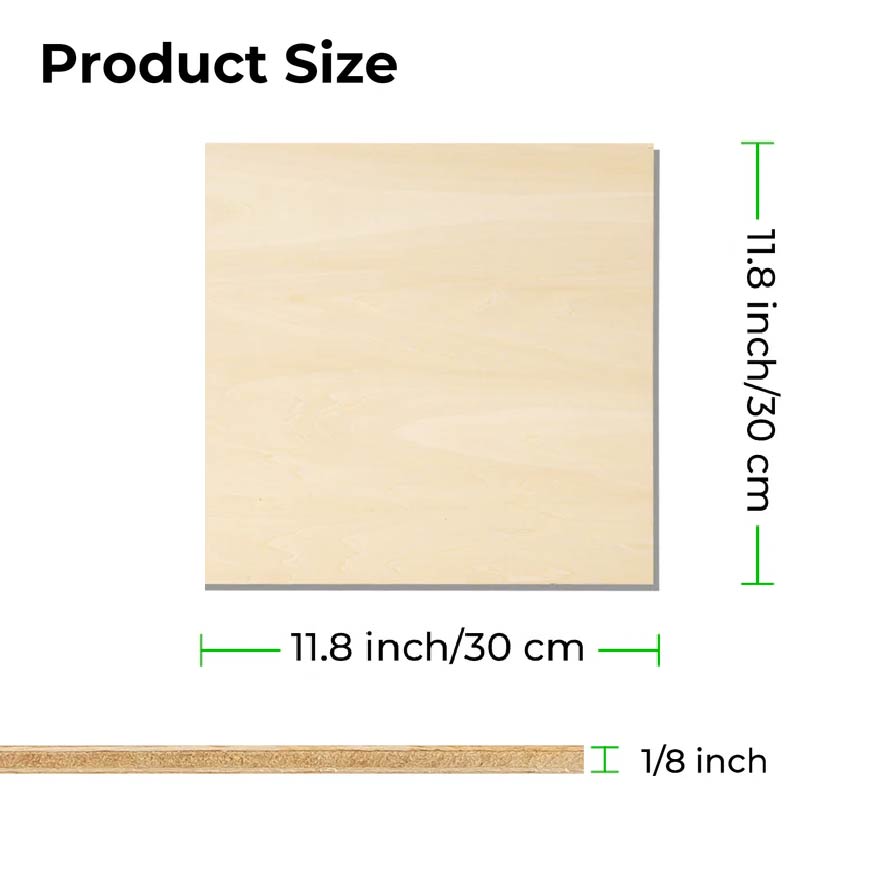 Basswood Plywood Sheets x 18pcs