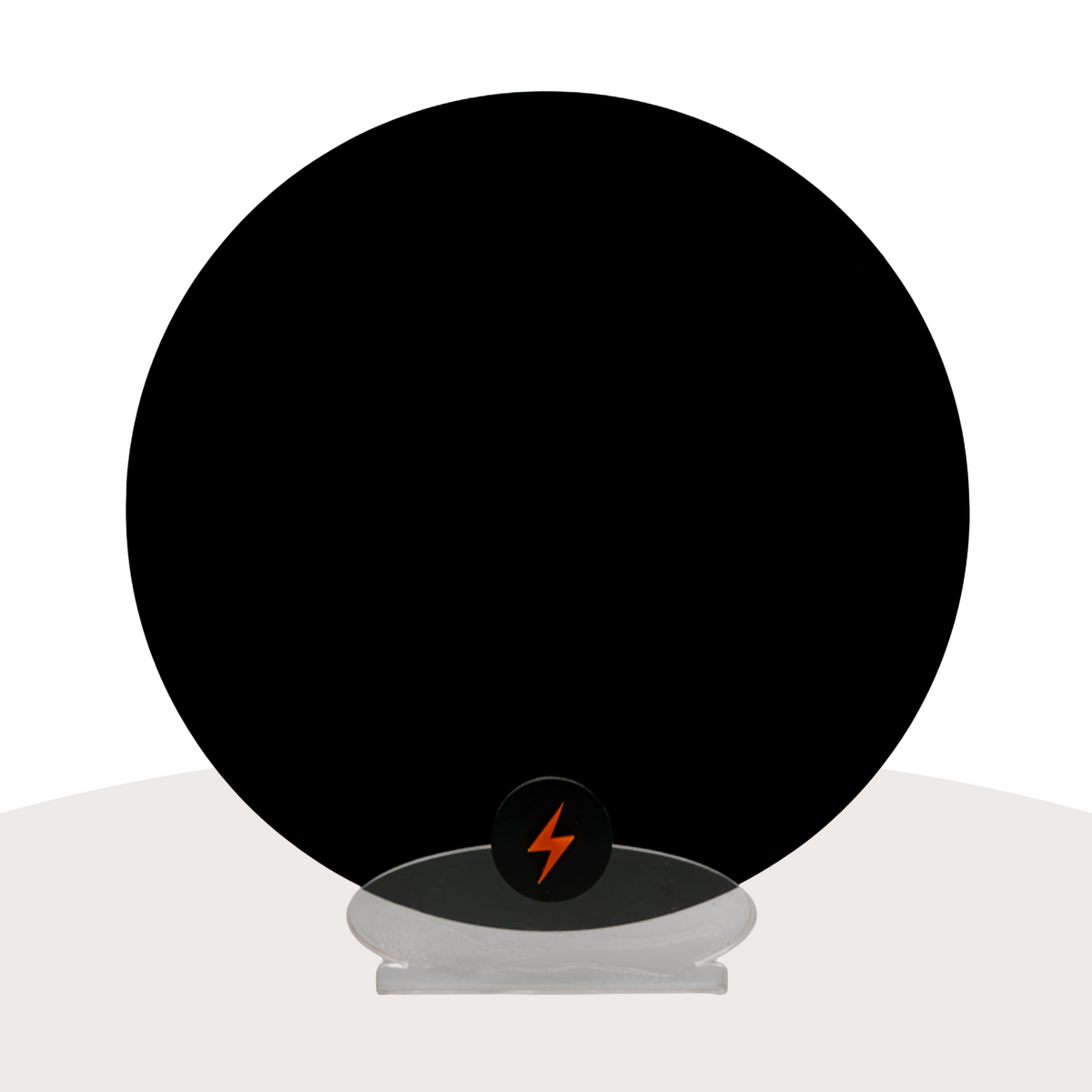 Black Gloss Acrylic (Grade 2) — Gloss front view