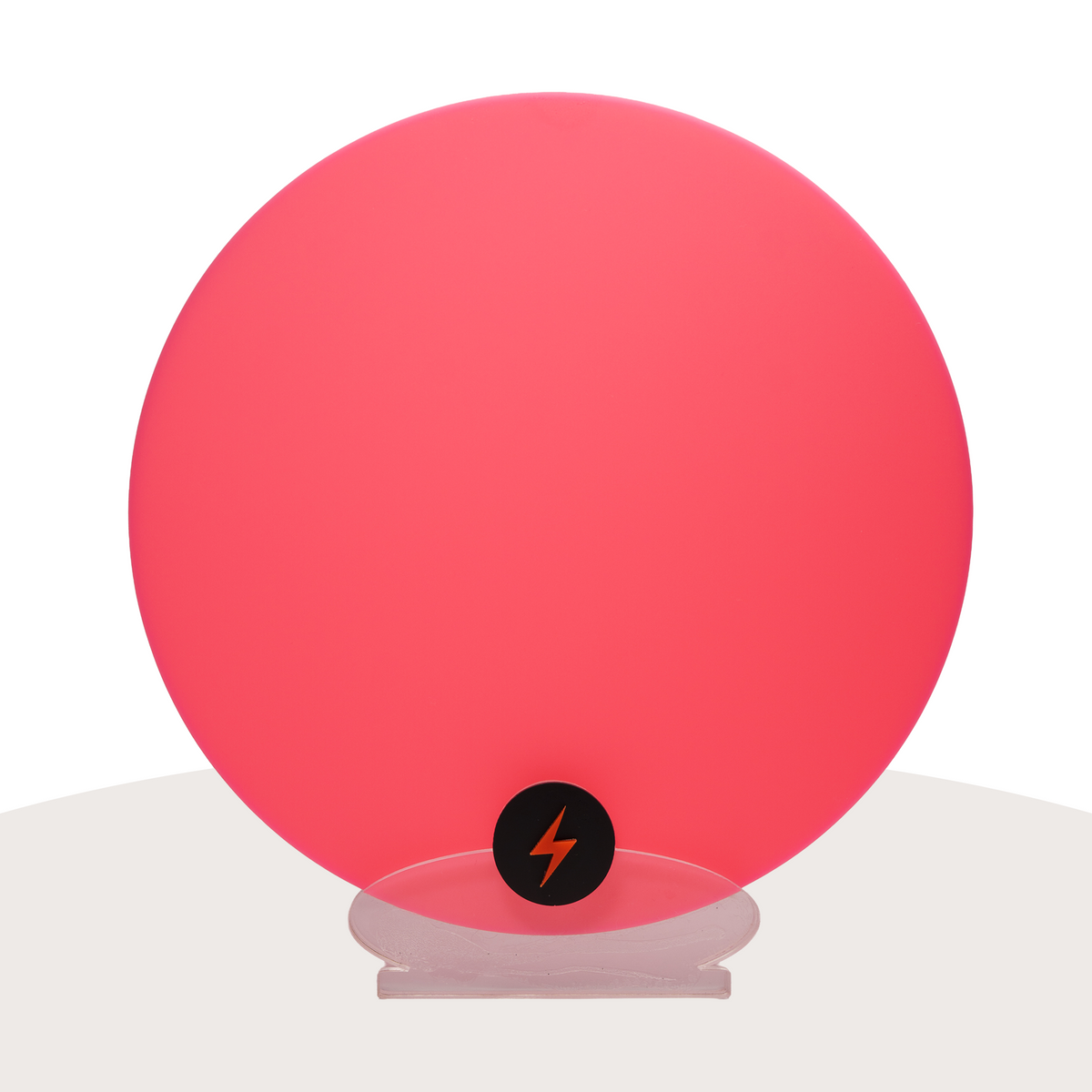 Bright Pink Solid Acrylic — Matte front view
