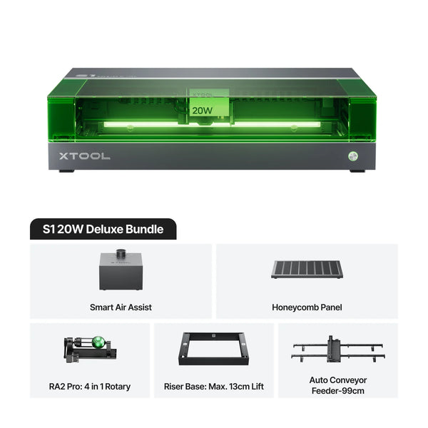 xTool S1: 20W Deluxe Bundle