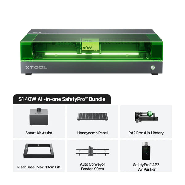 xTool S1: 40W All-in-one SafetyPro Bundle