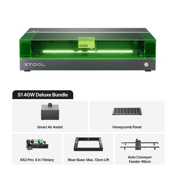 xTool S1: 40W Deluxe Bundle