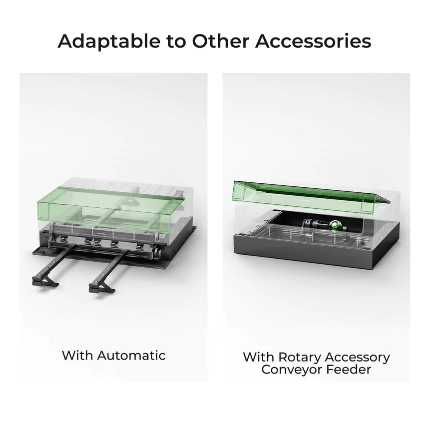 xTool S1: Feeder Extension Rails