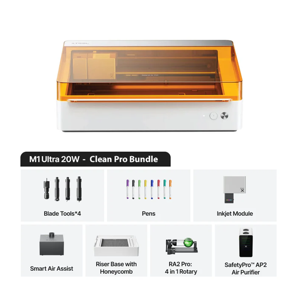xTool M1 Ultra: 20W CleanPro™ Bundle