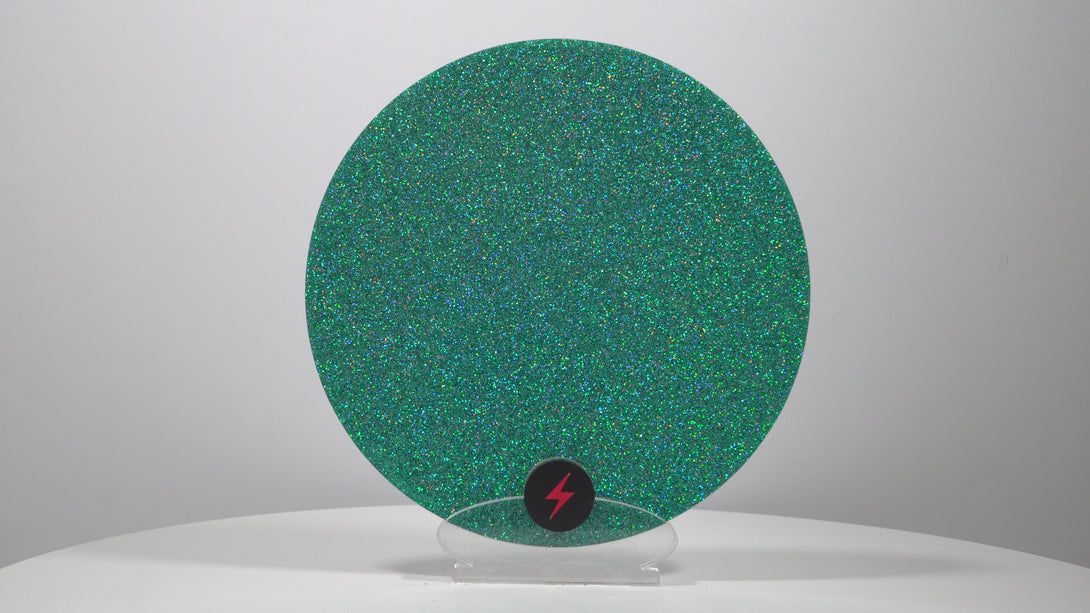 Holographic Aqua Standard Glitter Acrylic — Product video