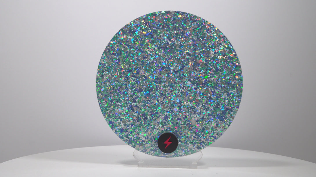Aqua Chunky Glitter Acrylic — Product video
