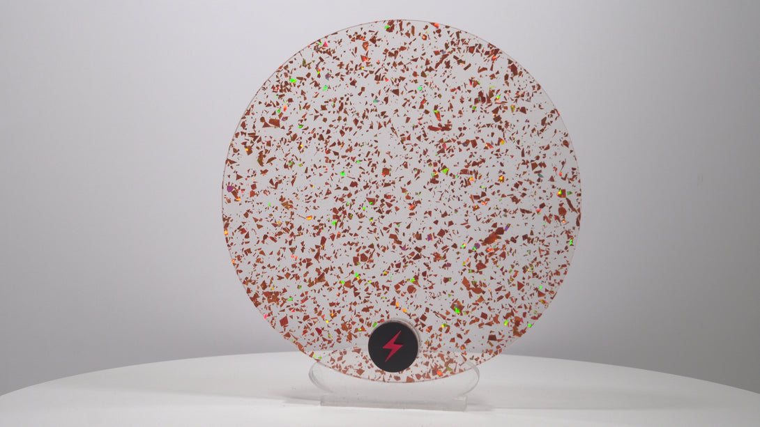 Orange Tinsel Glitter Acrylic — Product video