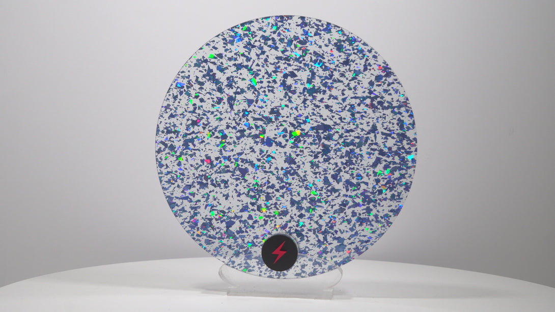 Blue Tinsel Glitter Acrylic — Product video