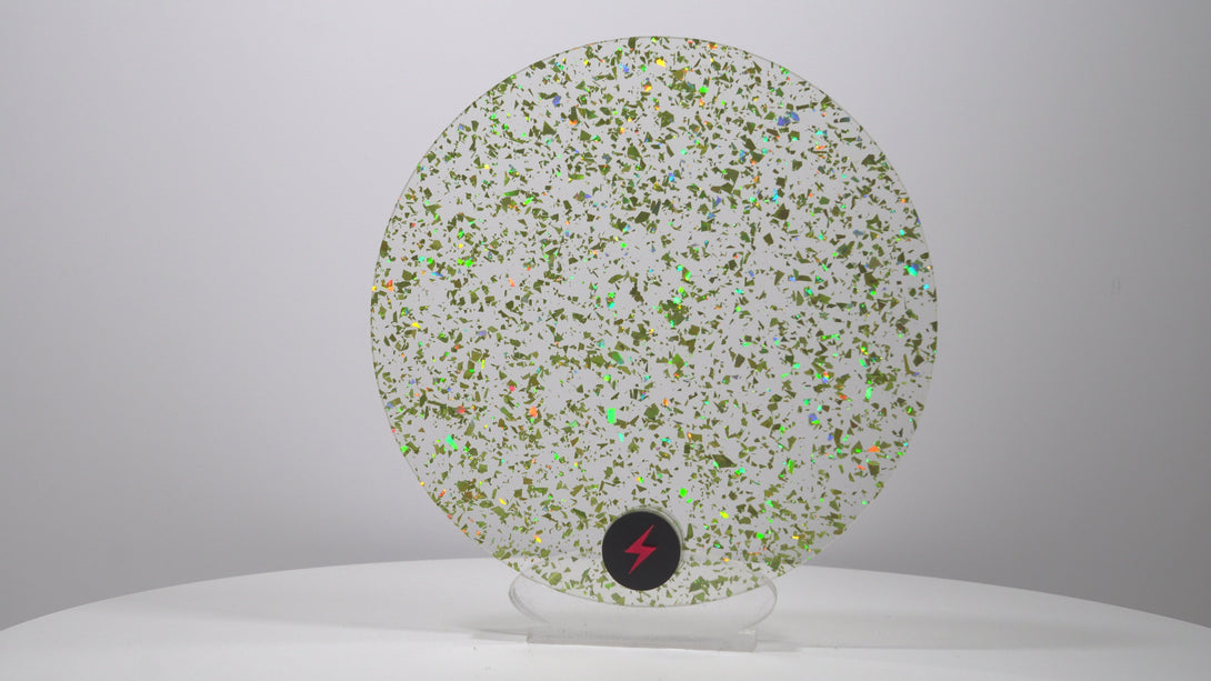 Green Tinsel Glitter Acrylic — Product video