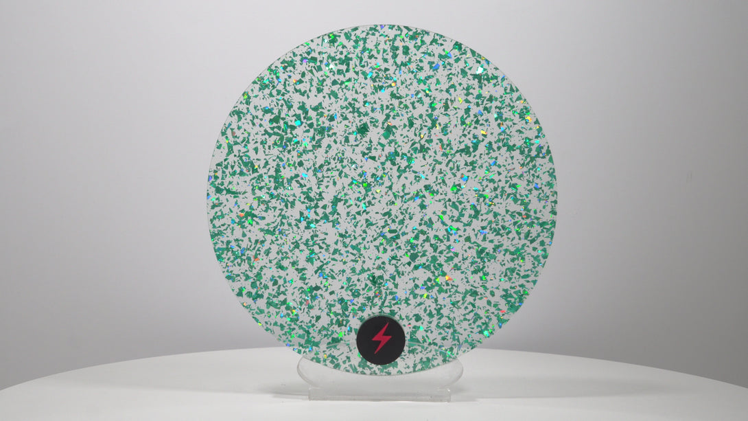 Aqua Tinsel Glitter Acrylic — Product video