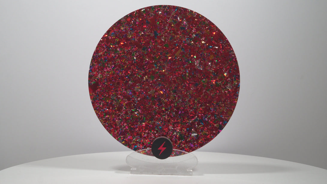 Party Red Glitter Acrylic — Product video