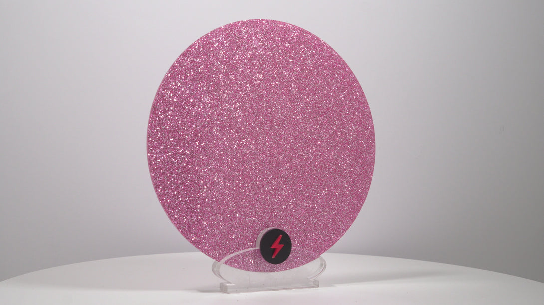 Pink Standard Glitter Acrylic — Product video