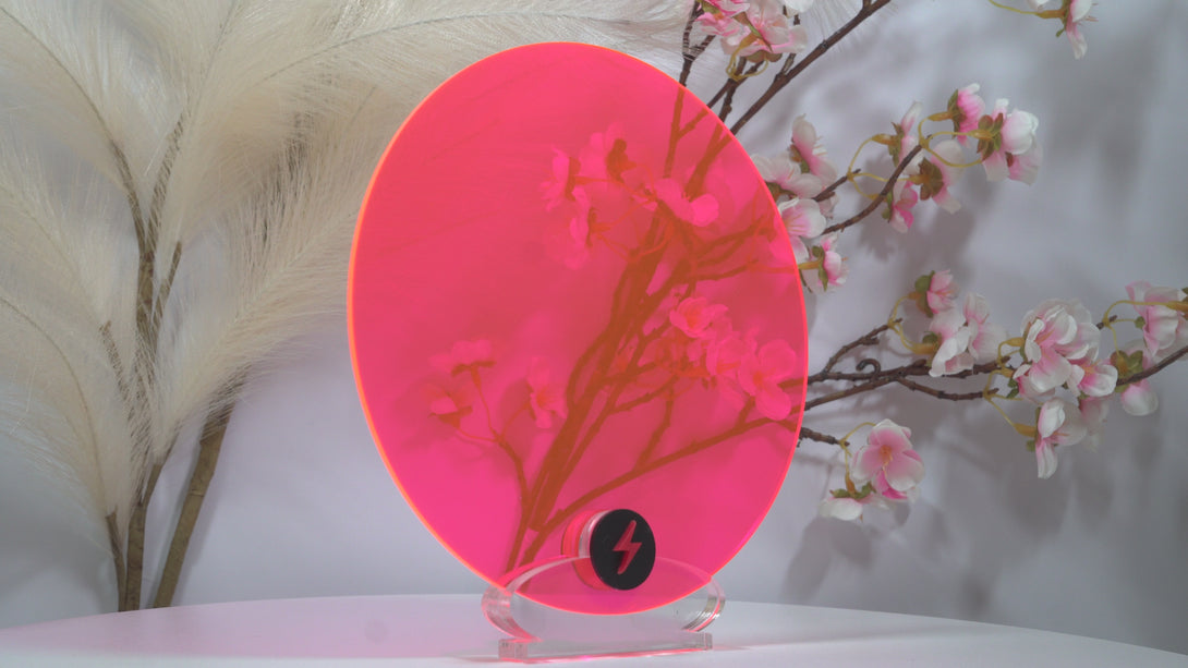 Fluro Pink Transparent Acrylic — Product video