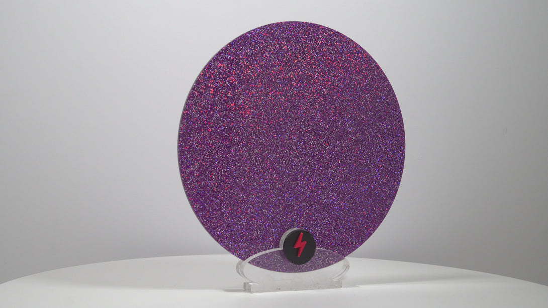 Holographic Purple Standard Glitter Acrylic — Product video