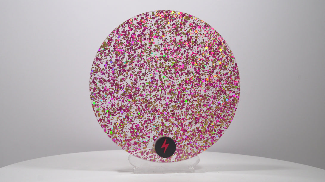 Pink/Gold Bubble Glitter Acrylic — Product video