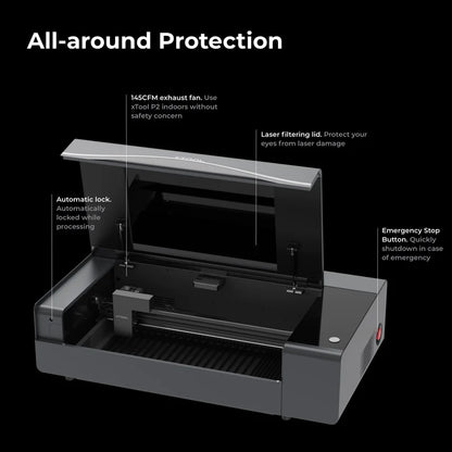 xTool P2: Versatile and Smart Desktop 55W CO2 Laser Cutter - **Back Order - 08/05/24**